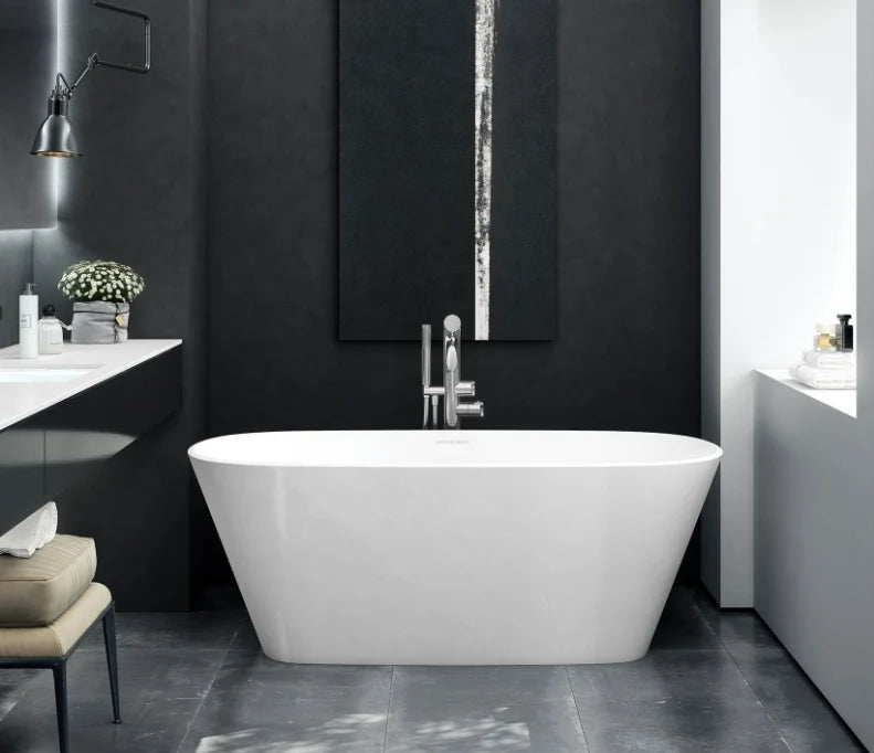 Victoria + Albert VETRALLA QUARRYCAST FREESTANDING BATH 1500 X 731 X 548 - WHITE