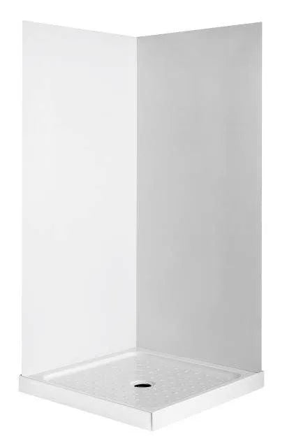 CHROME SLIDING DOOR SHOWER KIT - 2 SIDED