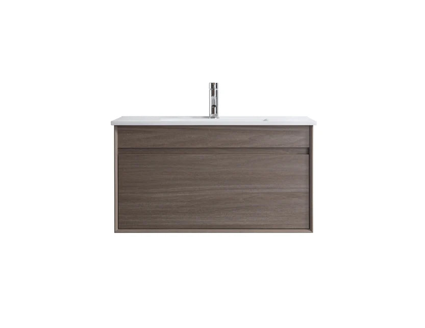 Hamilton Wall Hung Plywood Vanity Dark Oak 1200MM SINGLE BASIN