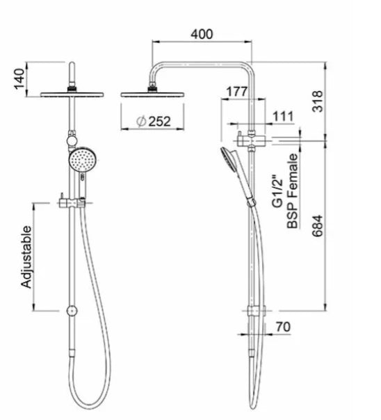 METHVEN Minimalist MK2 Shower System