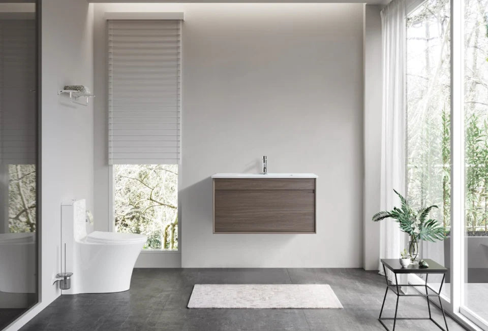 Hamilton Wall Hung Plywood Vanity Dark Oak 600MM