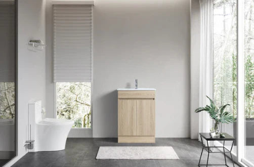 DNF Floorstanding Plywood VANITY Light Oak 550MM Regular