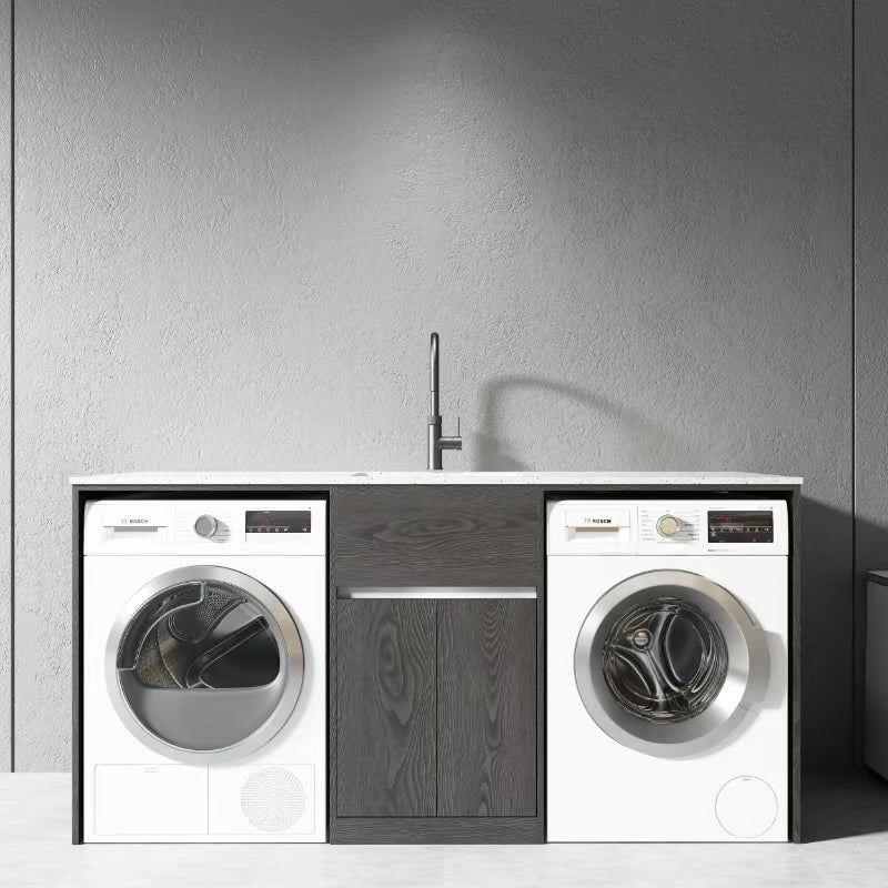 1800MM BLACK PLYWOOD LAUNDRY STATION