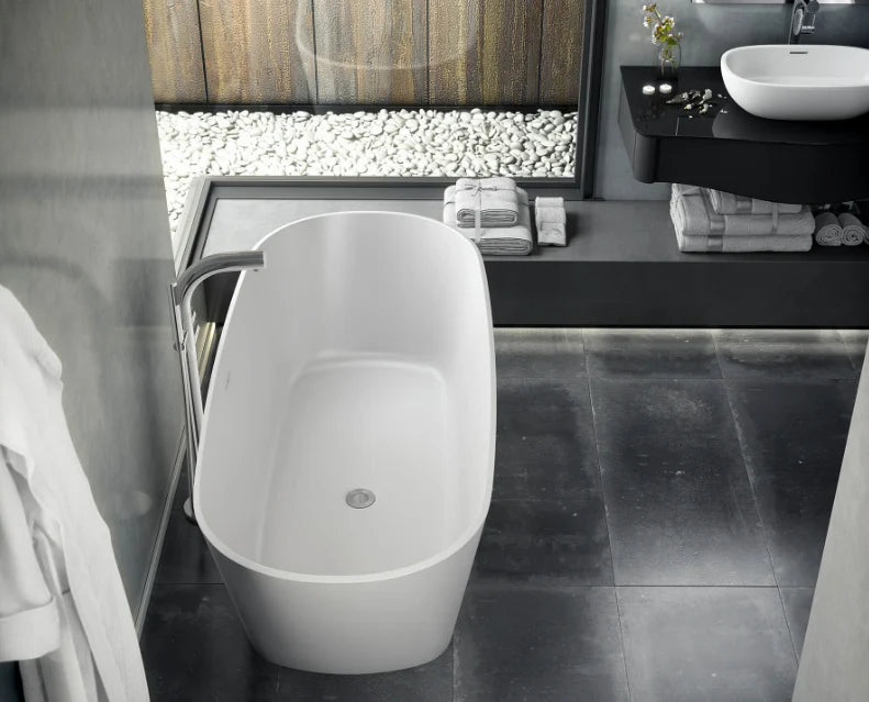 Victoria + Albert VETRALLA II QUARRYCAST FREESTANDING BATH 1650 x 731 X 547 - WHITE
