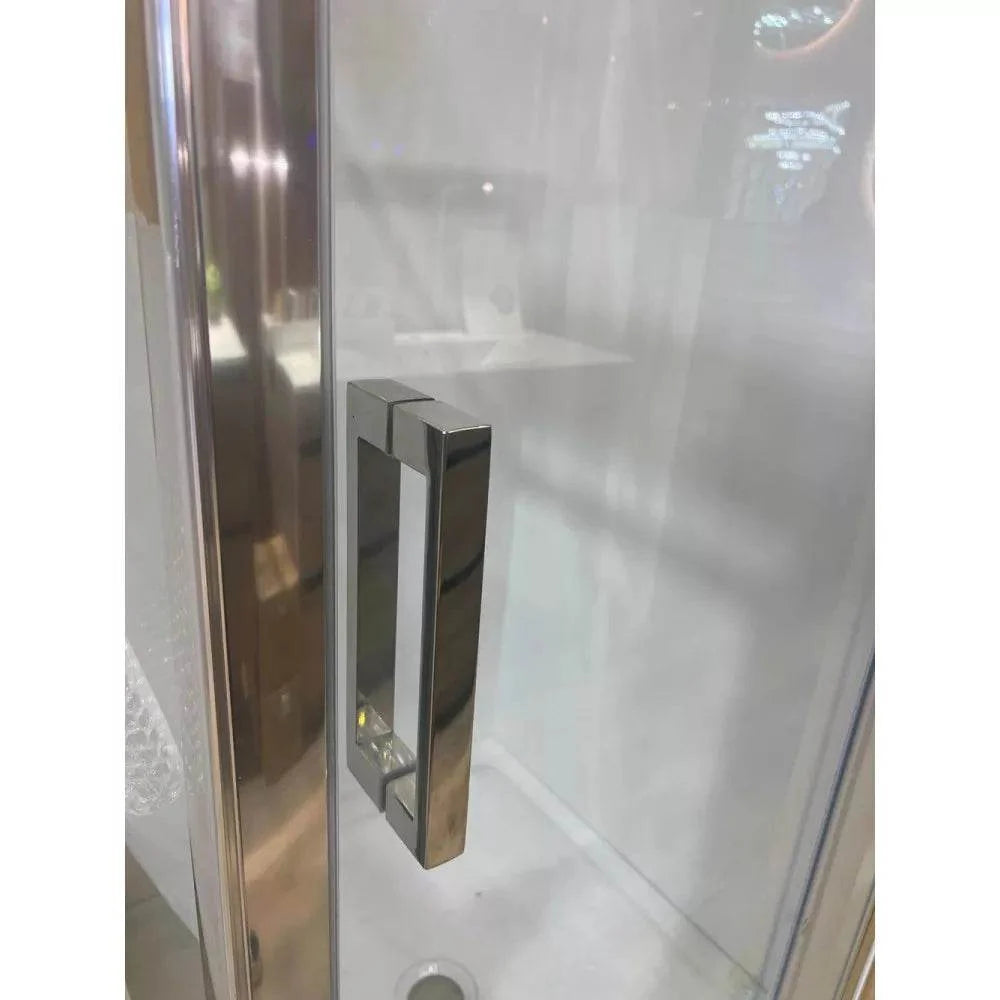1000X1000MM SQUARE SHOWER ENCLOSURE KIT SWING DOOR- CHROME