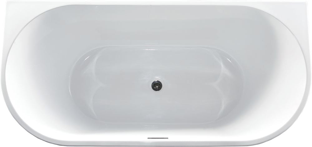 Bath Tub – Back To Wall Design 1400mm/1500mm/1700mm in White Finish