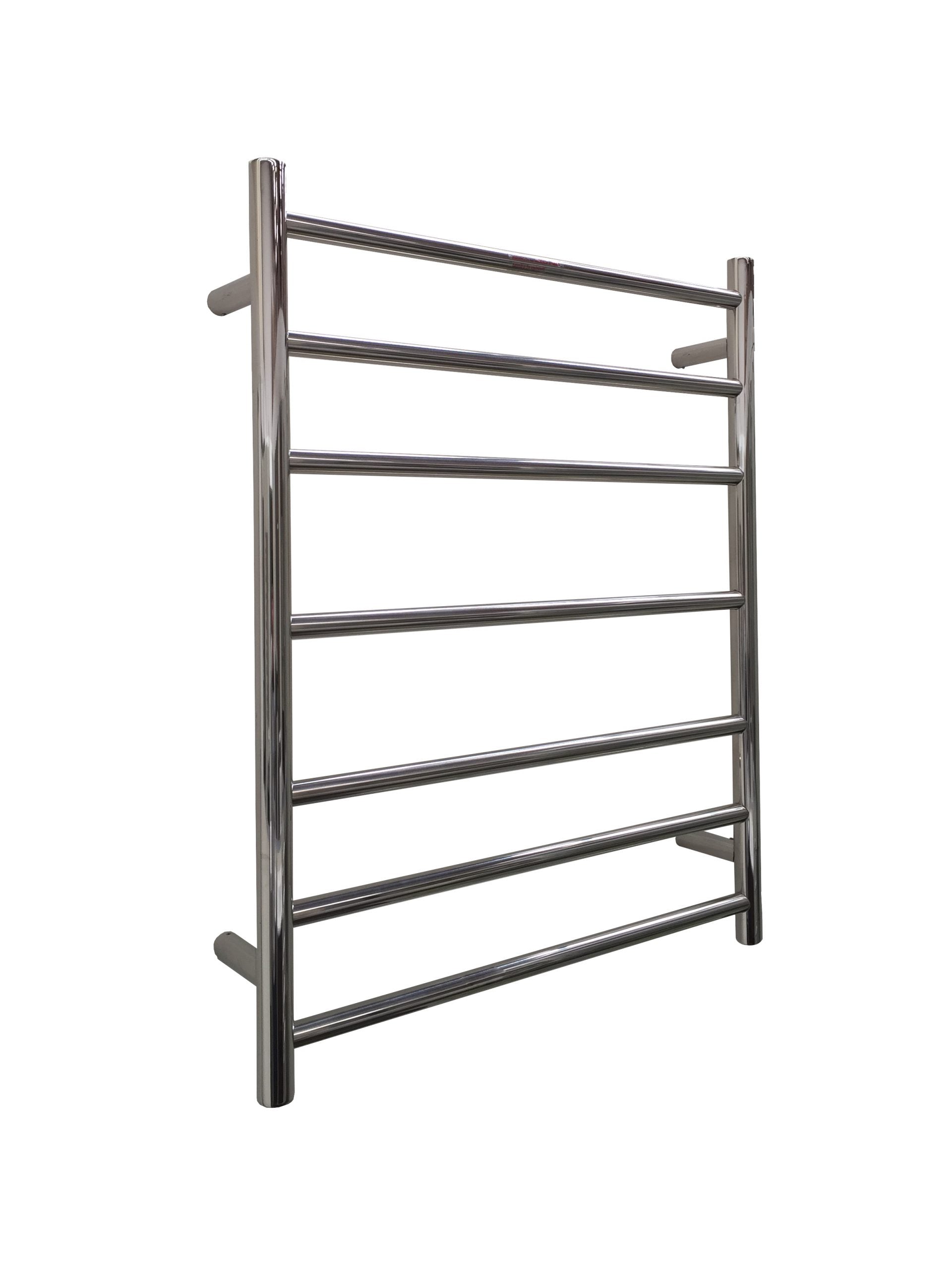 Heated Towel Rail  – *Straight Round Shape* 7 Bars in Polished Finish