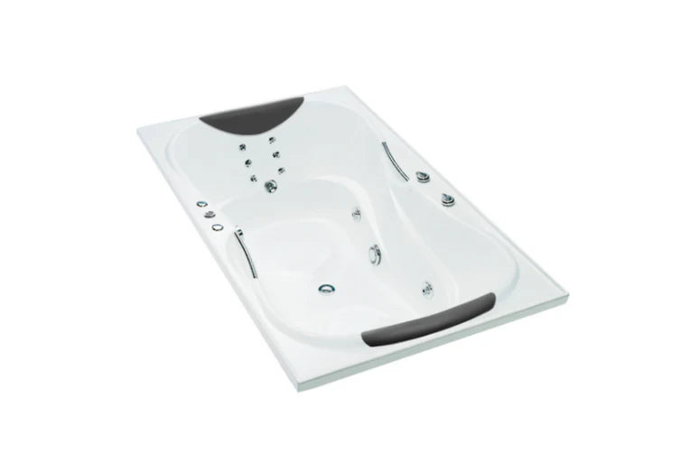 ENGLEFIELD Evora Hydrotherapy Massage Rectangular Spa Bath 2 Person