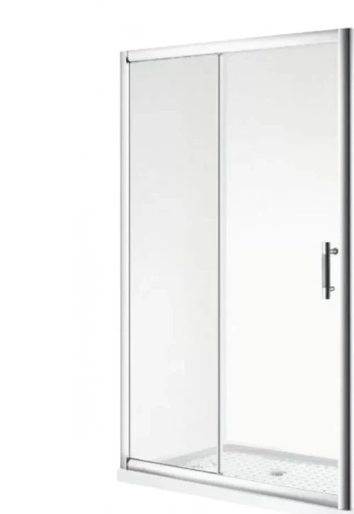 900X1200X900MM ALCOVE SHOWER ENCLOSURE WITH SLIDING DOOR - CHROME