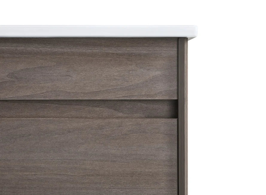 Hamilton Wall Hung Plywood Vanity Dark Oak 600MM