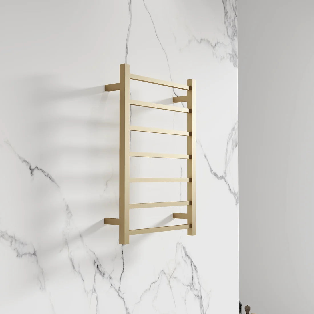 Heated Towel Rails 750H*500W Square 7 Bars Chrome/Matte Black/Gun Metal/Brushed Nickel/Brushed Brass