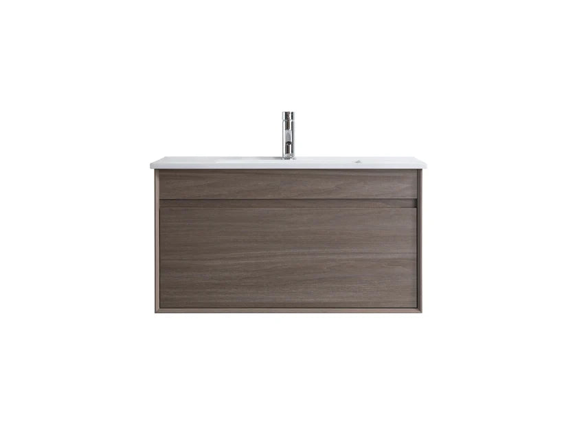 Hamilton Wall Hung Plywood Vanity Dark Oak 600MM