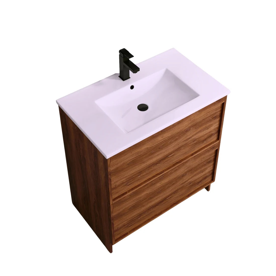 ASPEN 750MM SINGLE BASIN FLOOR STANDING VANITY| WALNUT