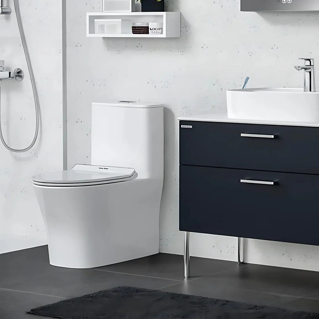 AMERICAN STANDARD SIGNATURE HYGIENE RIM TOILET SUITE TOP/BACK INLET