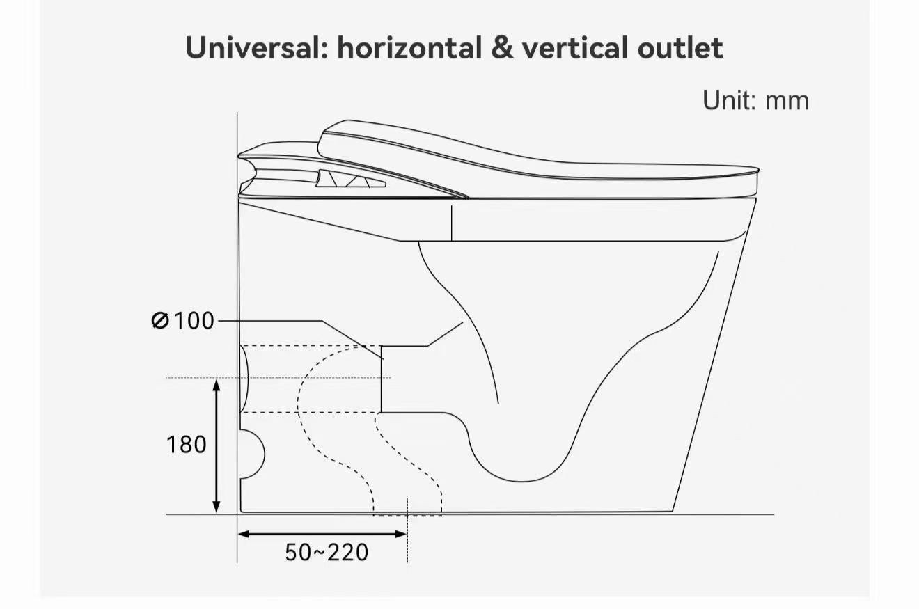 One-Piece Smart Toilet