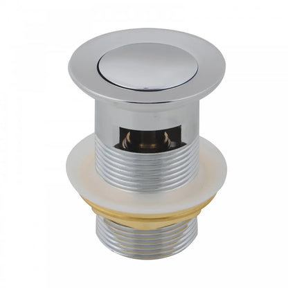 32MM SOLID BRASS BASIN POP UP WASTE WITH OVERFLOW - CHROME