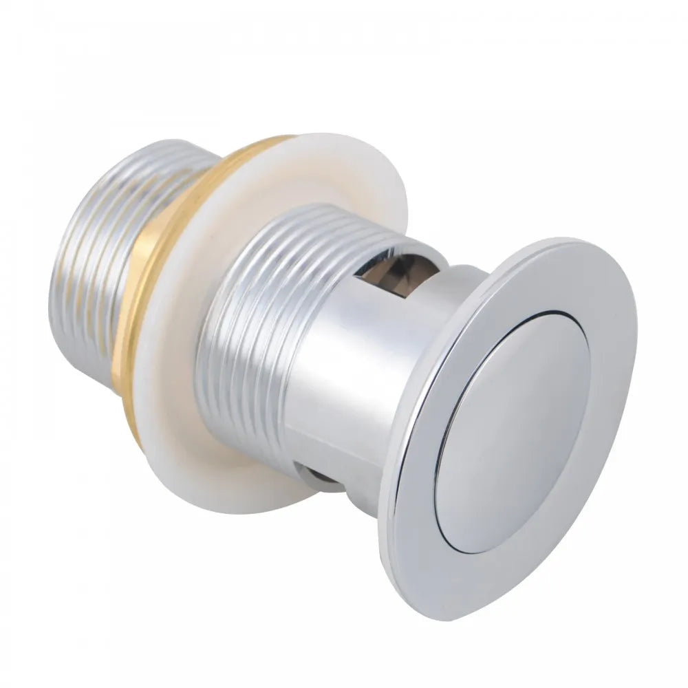 32MM SOLID BRASS BASIN POP UP WASTE WITH OVERFLOW - CHROME