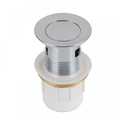 32MM SOLID BRASS BASIN POP UP WASTE WITH OVERFLOW - CHROME