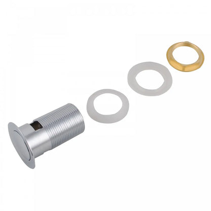 32MM SOLID BRASS BASIN POP UP WASTE WITH OVERFLOW - CHROME
