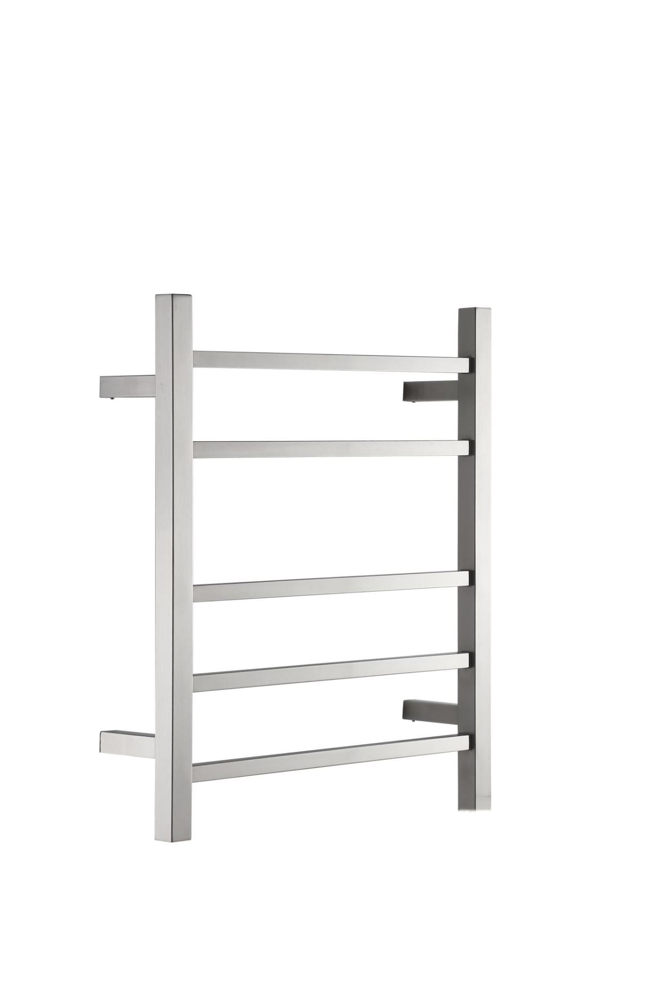 520*600mm Chrome Finish Heated Towel Rail. Square bars and 5 bars