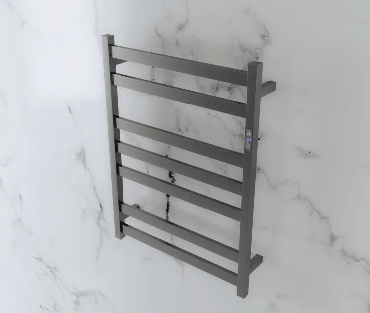 Timer Heated Towel Rails 800H*600W Square 7 Bars