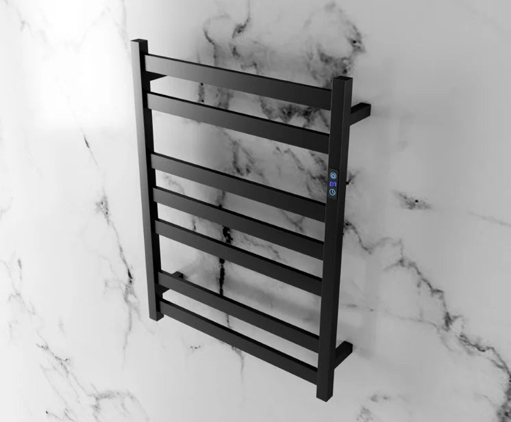 Timer Heated Towel Rails 800H*600W Square 7 Bars