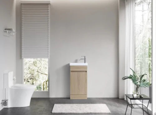 DNF Floorstanding Plywood VANITY Light Oak 450MM