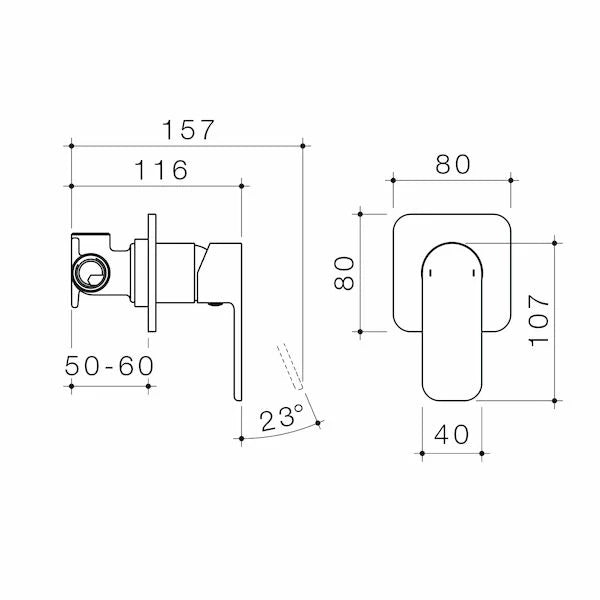 Caroma Luna® Bath Shower Mixer