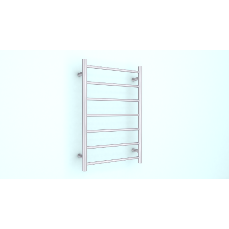 Heated Towel Rail  – *Straight Round Shape* 7 Bars in Polished Finish