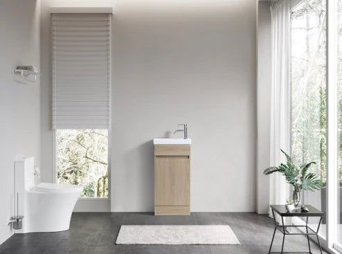 DNF Floorstanding Plywood VANITY Light Oak 400MM