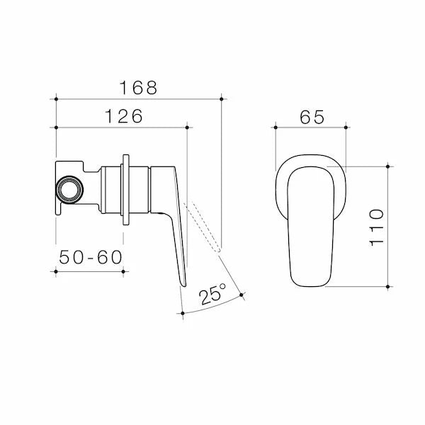 Caroma Contura® II Bath Shower Mixer