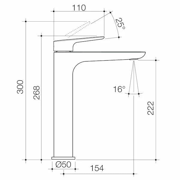 Caroma Contura® II Tower Basin Mixer