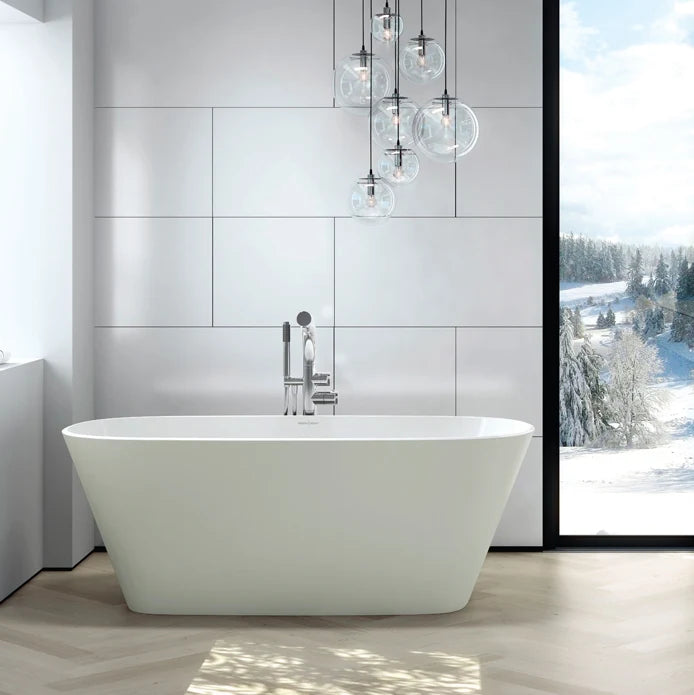 Victoria + Albert VETRALLA QUARRYCAST FREESTANDING BATH 1500 X 731 X 548 - WHITE