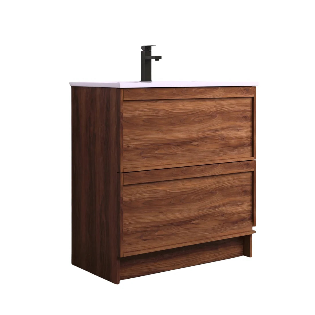 ASPEN 750MM SINGLE BASIN FLOOR STANDING VANITY| WALNUT