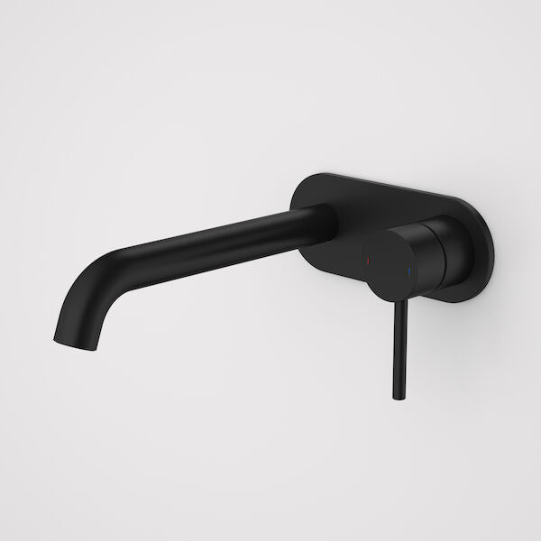 Caroma Liano II 210mm Wall Basin / Bath Mixer - Rounded Cover Plate - Sales Kit - LF