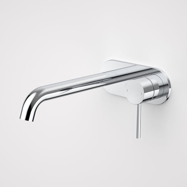 Caroma Liano II 210mm Wall Basin / Bath Mixer - Rounded Cover Plate - Sales Kit - LF