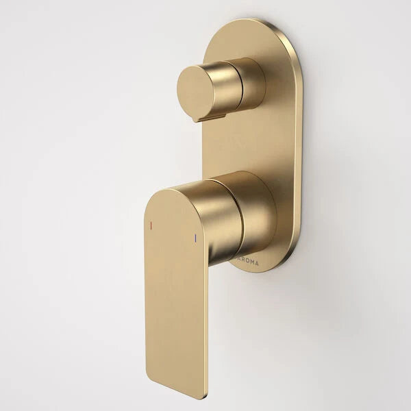 Caroma Urbane® II Bath / Shower Mixer With Diverter - Round Cover Plate