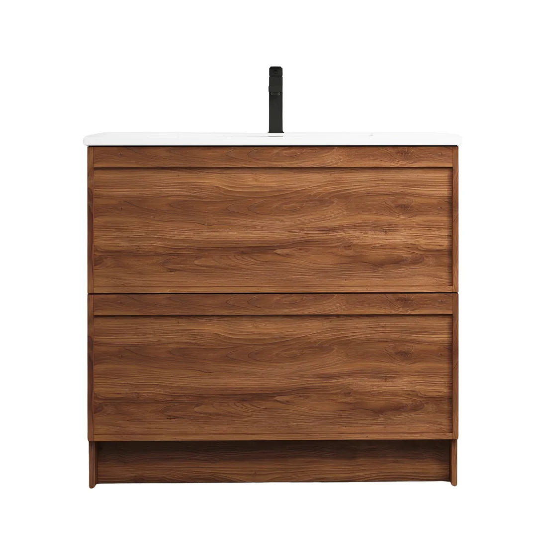 ASPEN 900MM SINGLE BASIN FLOOR STANDING VANITY| WALNUT