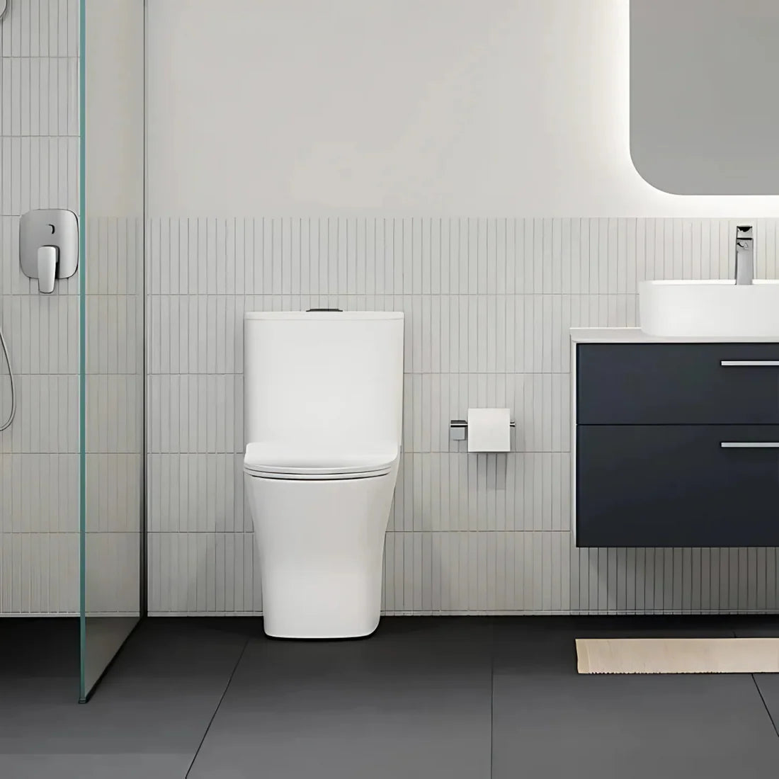 AMERICAN STANDARD SIGNATURE HYGIENE RIM TOILET SUITE TOP/BACK INLET