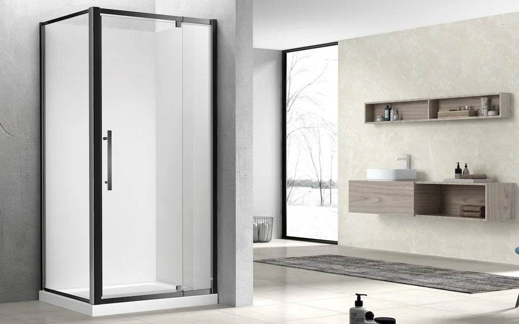 1000X1000MM SQUARE SHOWER ENCLOSURE - MATTE BLACK
