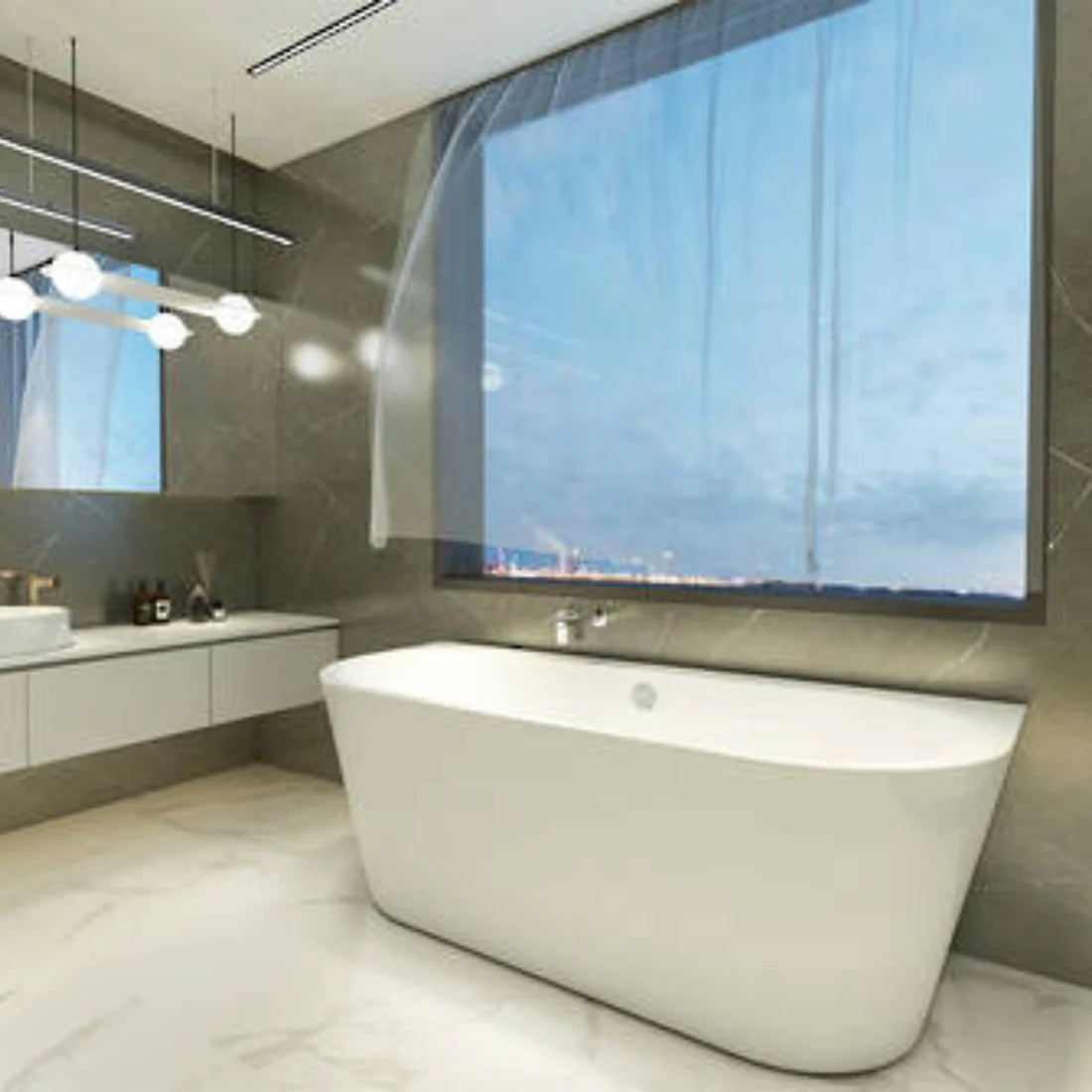Kohler Evok Back-To-Wall Freestanding Bath Regular