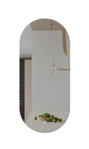 LED Mirror-BIANCA OVAL Backlit 450x900mm with Dimister Touch Switch