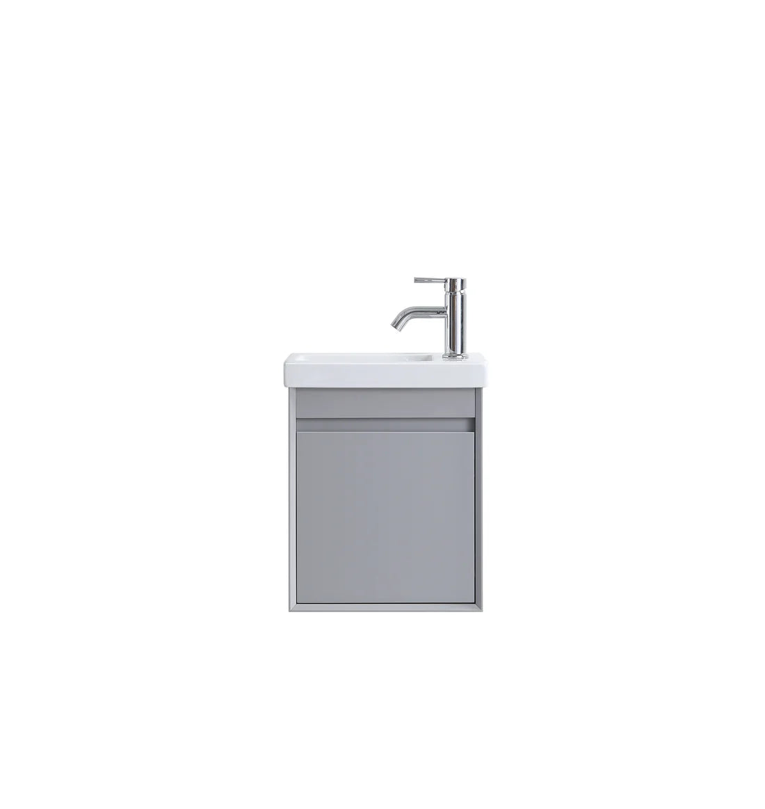 DNW WALL HUNG Plywood VANITY MATT GREY 400MM
