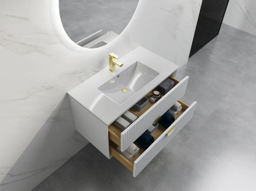 ELVA WALL HUNG Plywood VANITY 900MM