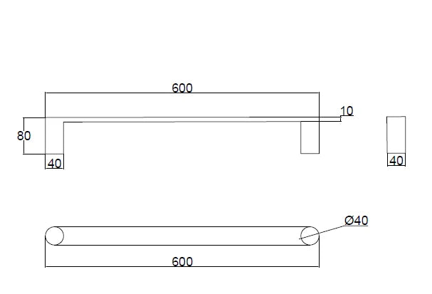 DN HORIZONTAL SINGLE BAR HEATED TOWEL RAIL 600MM Regular price$599.00 Sale price$149.00Sale