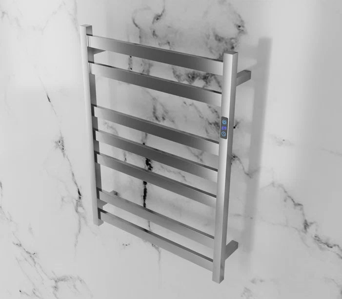 Timer Heated Towel Rails 800H*600W Square 7 Bars