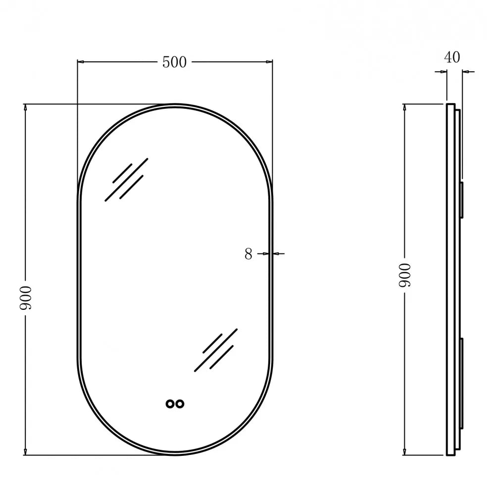 900x500MM BRUSHED BRASS FRAME OVAL BACKLIT LED MIRROR WITH MOTION SENSOR | DEFOGGER | 3 COLOURS LIGHTS