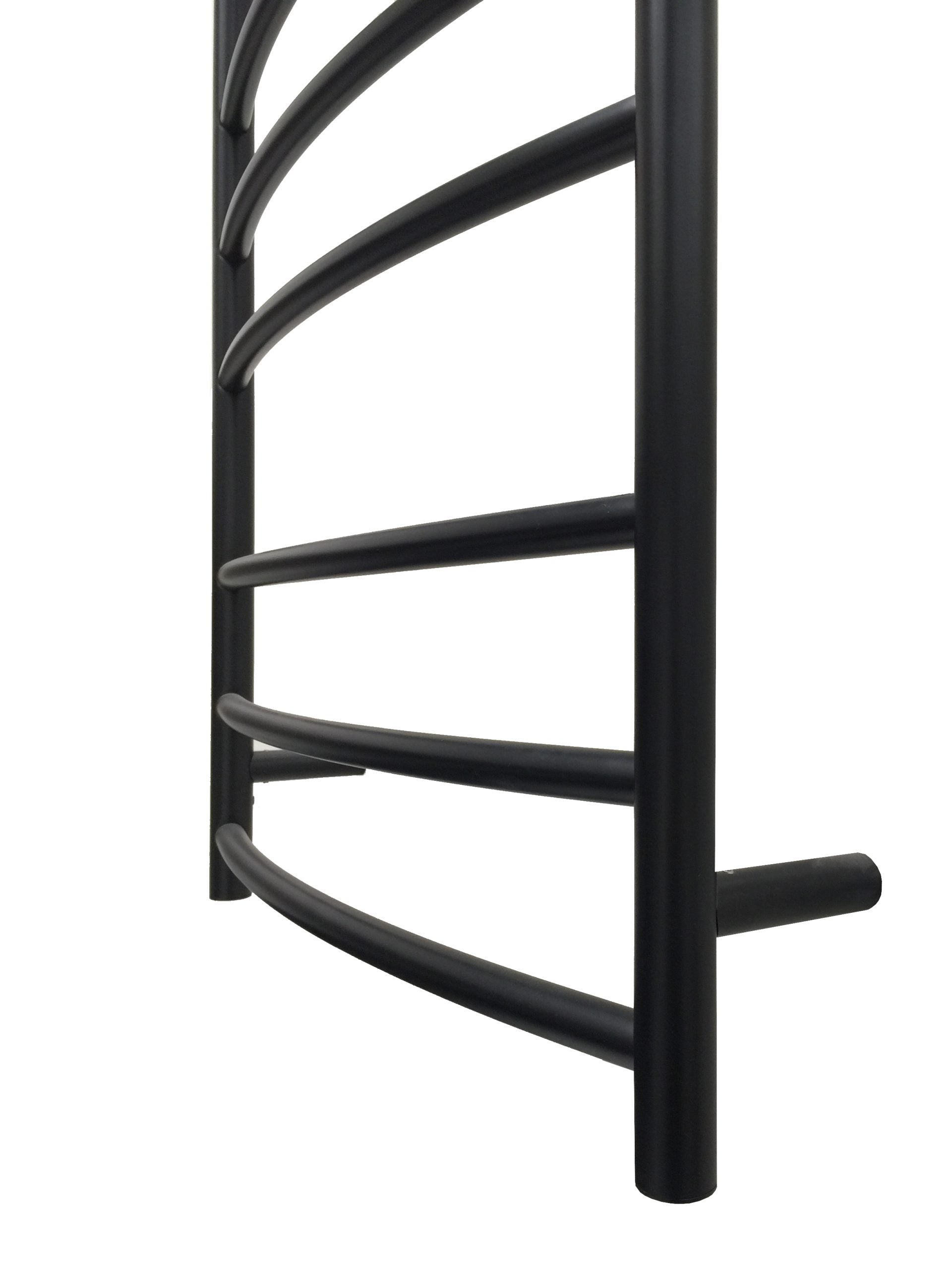 Heated Towel Rail –  9 Bars in Matt Black Finish